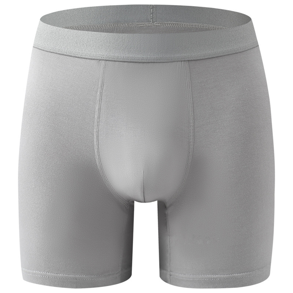 Men Long Leg Boxers Breathable - Bamboo Fiber Trunk ulasan dan harga