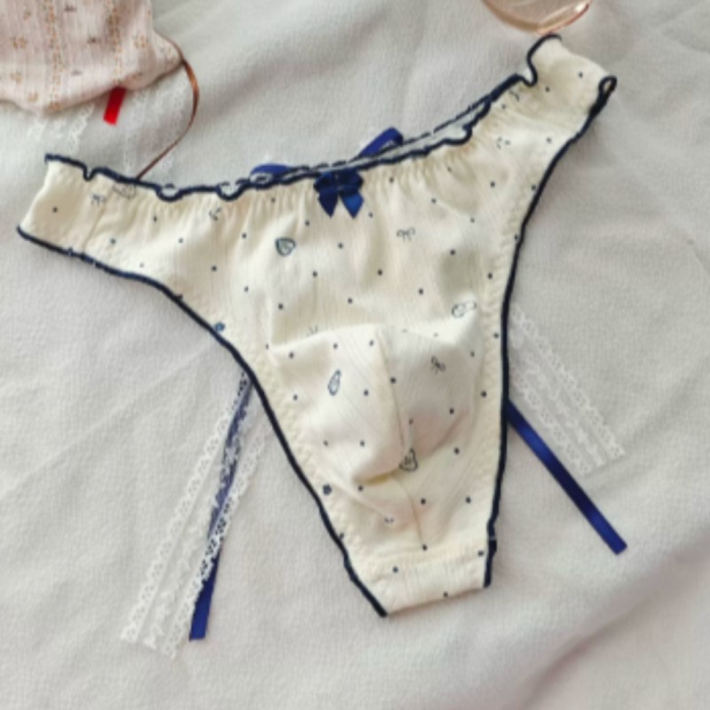 Japanese New Sweet Floral Bow  - Pouch Boxer Pouch ulasan dan harga