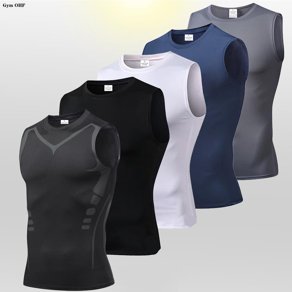 Men's Compression Tank Tops Gy - Sleeveless Undershirt ulasan dan harga
