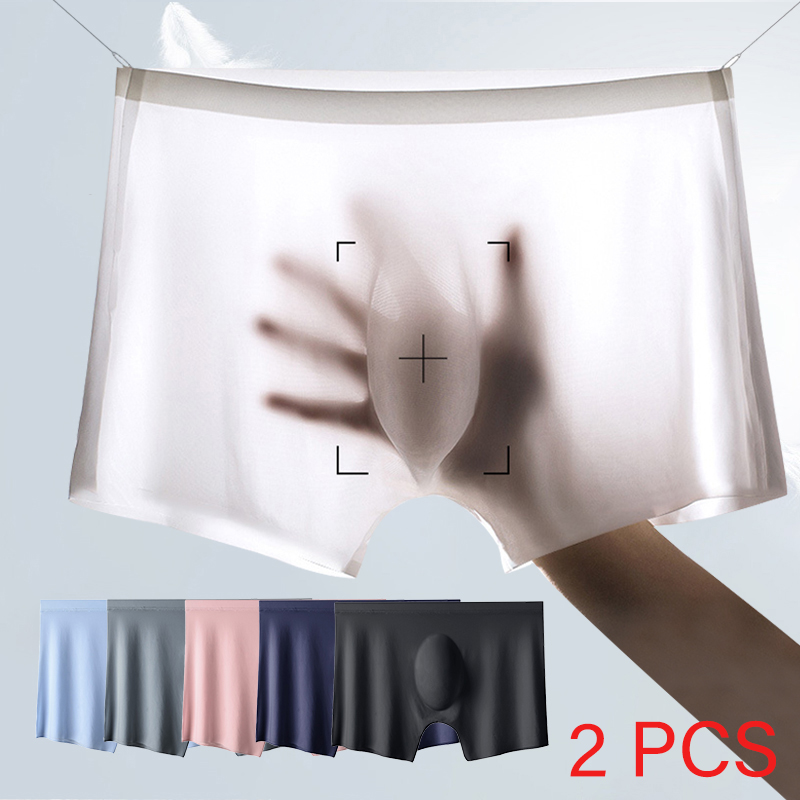 2 Pcs/Lot Men's Ultra-thin Pan - Multi Pack Underwear ulasan dan harga