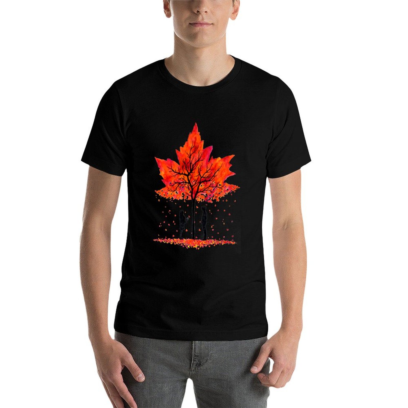 Love under the Maple Tree T-Sh - Undershirt Crew Neck ulasan dan harga